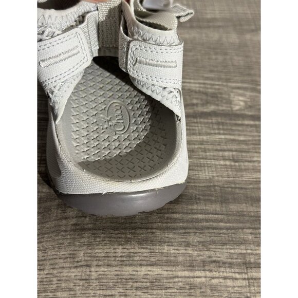 CHACO ODYSSEY Closed Toe Hiking Sport Sandals Women 8 Metallic Silver/Gray Mesh - Picture 13 of 14